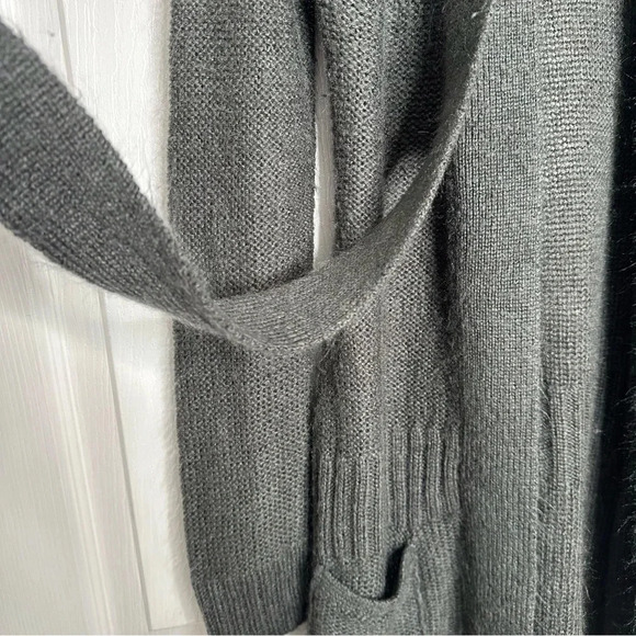 Suzy Shier Cardigan Open Front Grey Size Medium - Picture 3 of 16
